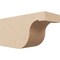 Ekena Millwork 6in. W x 8in. H x 16in. L Del Monte Woodgrain TimberThane Rafter Tail, Primed Tan RFTUR06X08X16DELRCPR - alternate 1